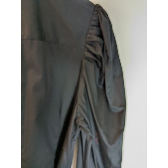 NWT Women's Prologue Black Puff Long Sleeve Shirt dress  XL - Picture 8 of 12